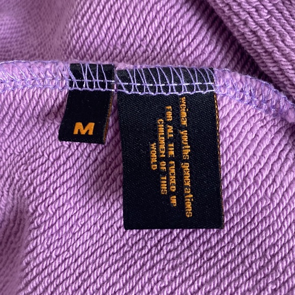 LIBERAL YOUTH MINISTRY LYM01T122 WOMENS EMOJI SWEATSHIT LILAC SIZE M - Picture 10 of 12